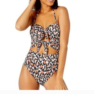 Bar lll L/G‎ Wild leopard Print Tie  Swimsuit